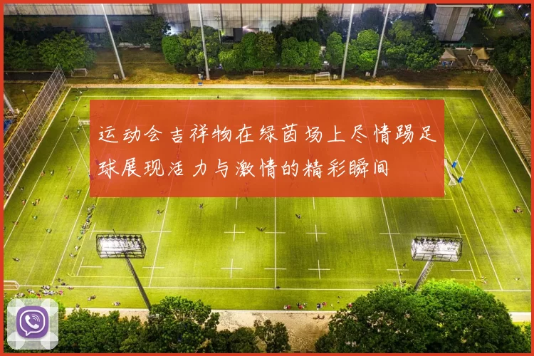 运动会吉祥物在绿茵场上尽情踢足球展现活力与激情的精彩瞬间